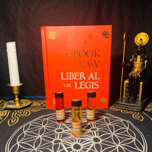 Book of the Law Set (Thelemic Trinity Godform Oils)