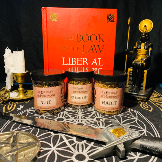 Book of the Law Incense Set (Thelemic Trinity Godform Incense)